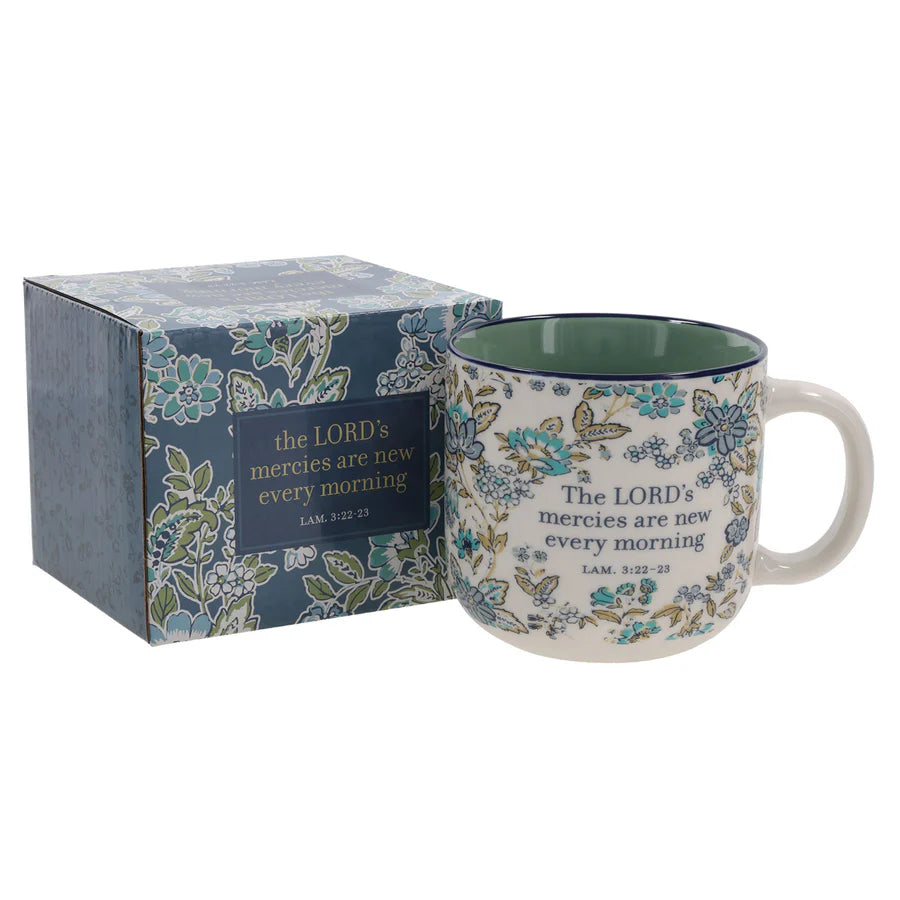 Ceramic Mug: Lord's Mercies Are New Every Morning Teal