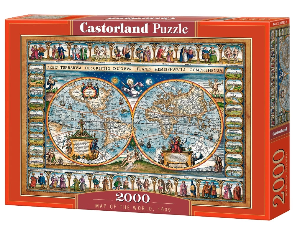 2000 Piece Map of the world, 1639