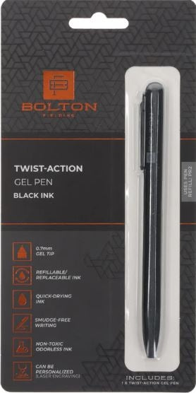 Bolton Black Twist-Action Pen