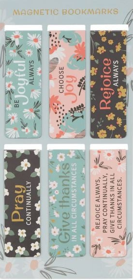 Be Joyful Always Magnetic Bookmarks Set Of 6