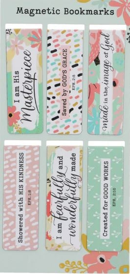 I Am His Masterpiece Magnetic Bookmarks Set Of 6