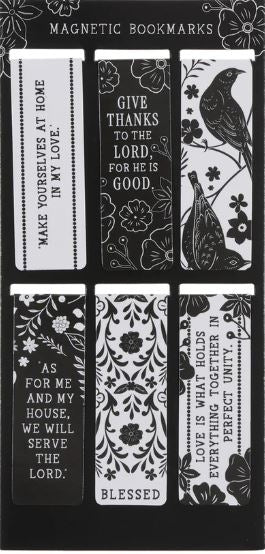As for Me and My House, We Will Serve the Lord Magnetic Bookmarks Set Of 6