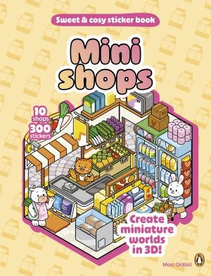 Sweet and Cosy Sticker Book Mini Shops