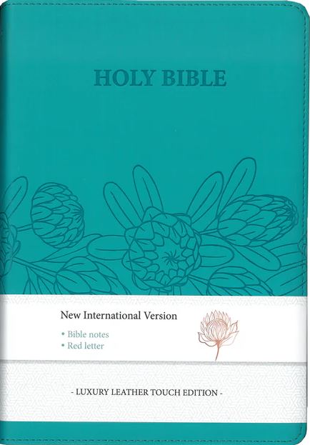 Bible Sea Green Protea Imitation Leather Compact