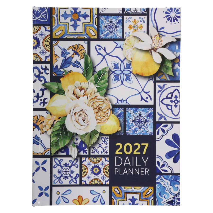 2027 Daily Planner Lifestyle for Women Moroccan Tiles (Hardcover)