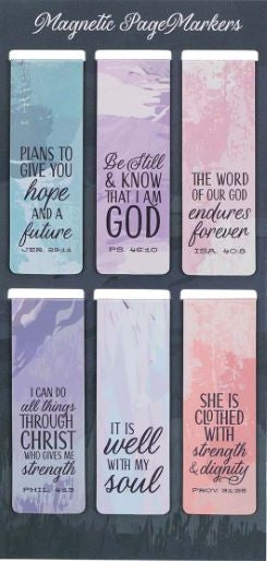 Scenic Magnetic Bookmarks Set Of 6