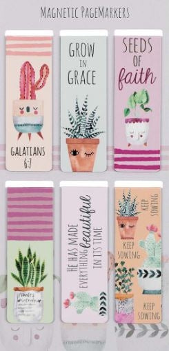 Grow In Grace Magnetic Bookmarks Set Of 6