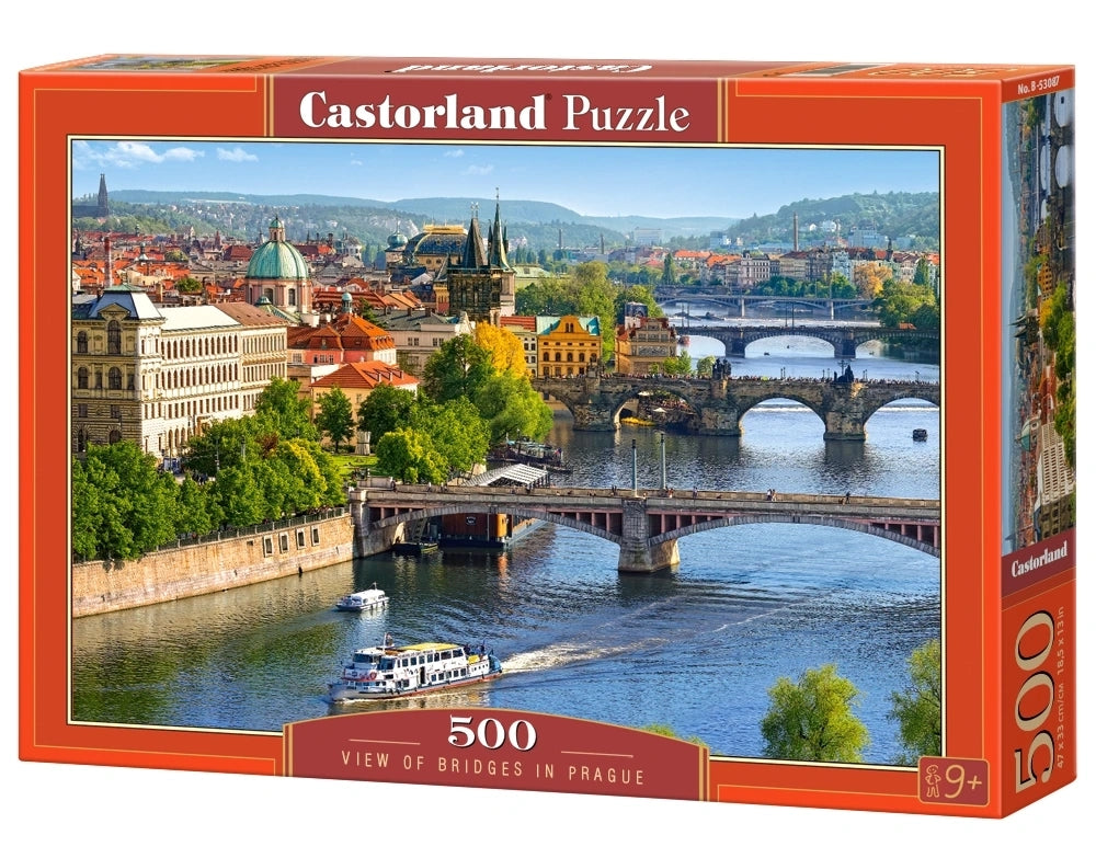 500 Piece View of Bridges in Prague