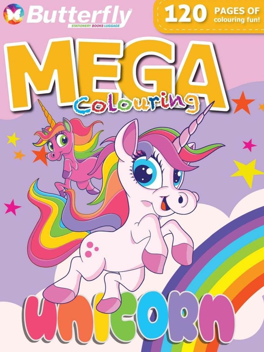 Unicorn Mega Colouring 120 Page