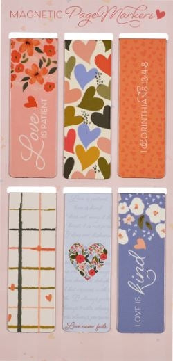 Love Is Patient Love Is Kind Magnetic Bookmarks Set Of 6