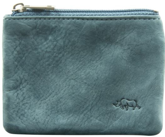 Coin Purse Small Genuine Leather: Midnight Blue