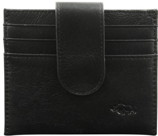 Wallet Genuine Leather: Black With Clip Closure