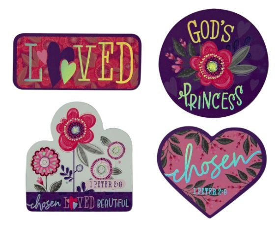 God's Princess Four Piece Magnet Set