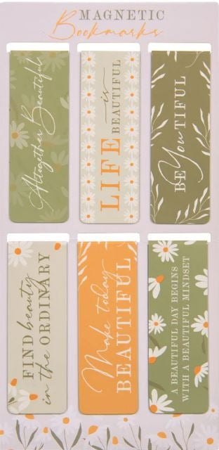 Altogether Beautiful Six-Piece Magnetic Bookmark Set