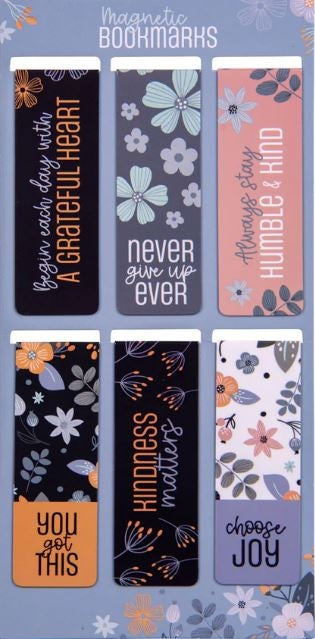 A Grateful Heart Six-Piece Magnetic Bookmark Set
