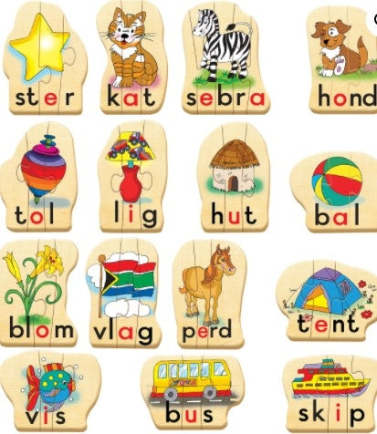 45 Piece Bou 'n Woord Hout Speletjie
