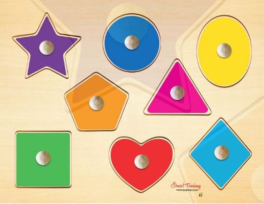 8 Piece Peg Wood Shapes