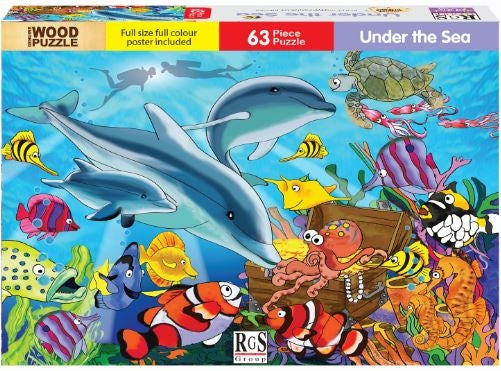 63 Piece Wooden Under The Sea