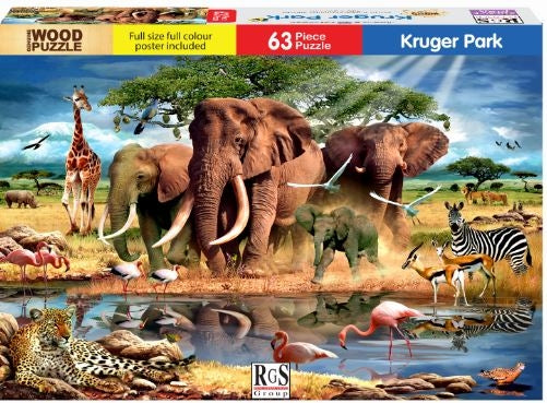 63 Piece Wooden Kruger Park