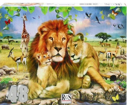 48 Piece Lion Family