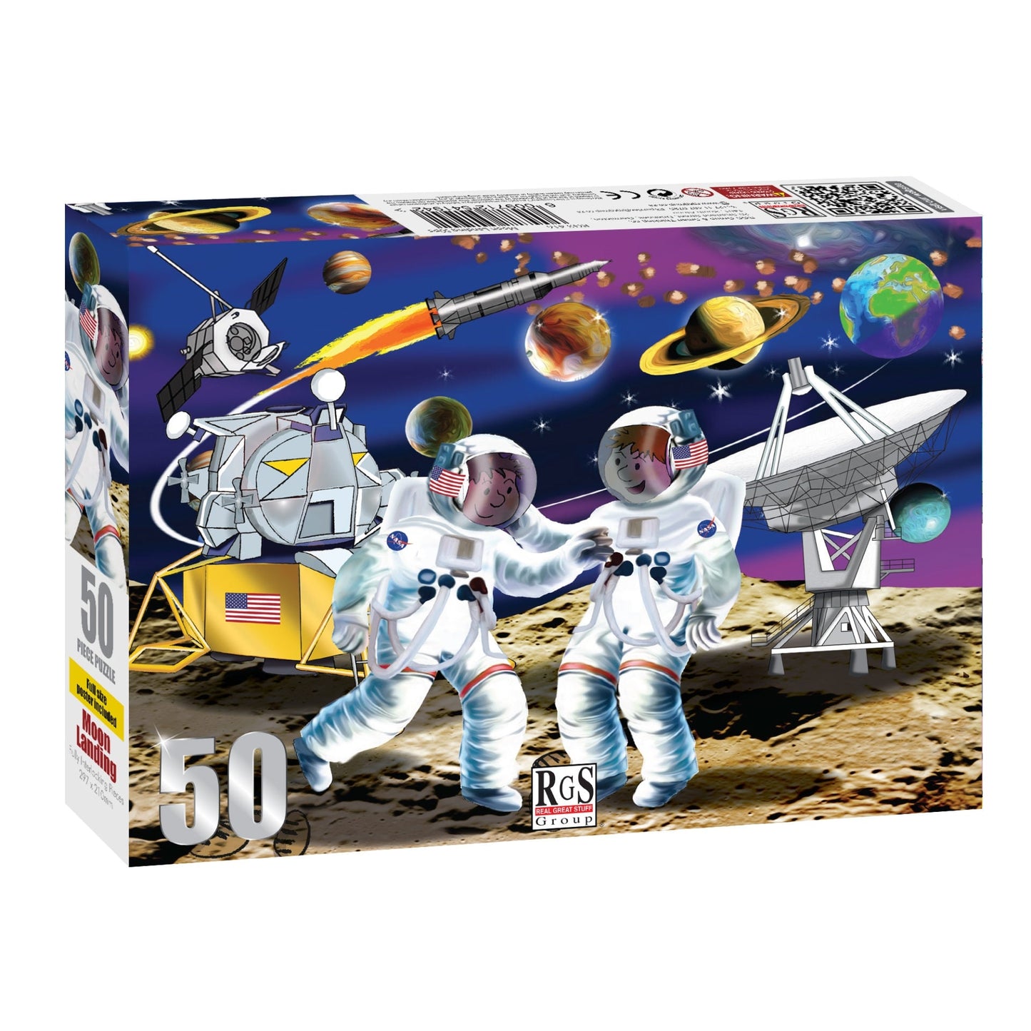 50 Piece Moon Landing