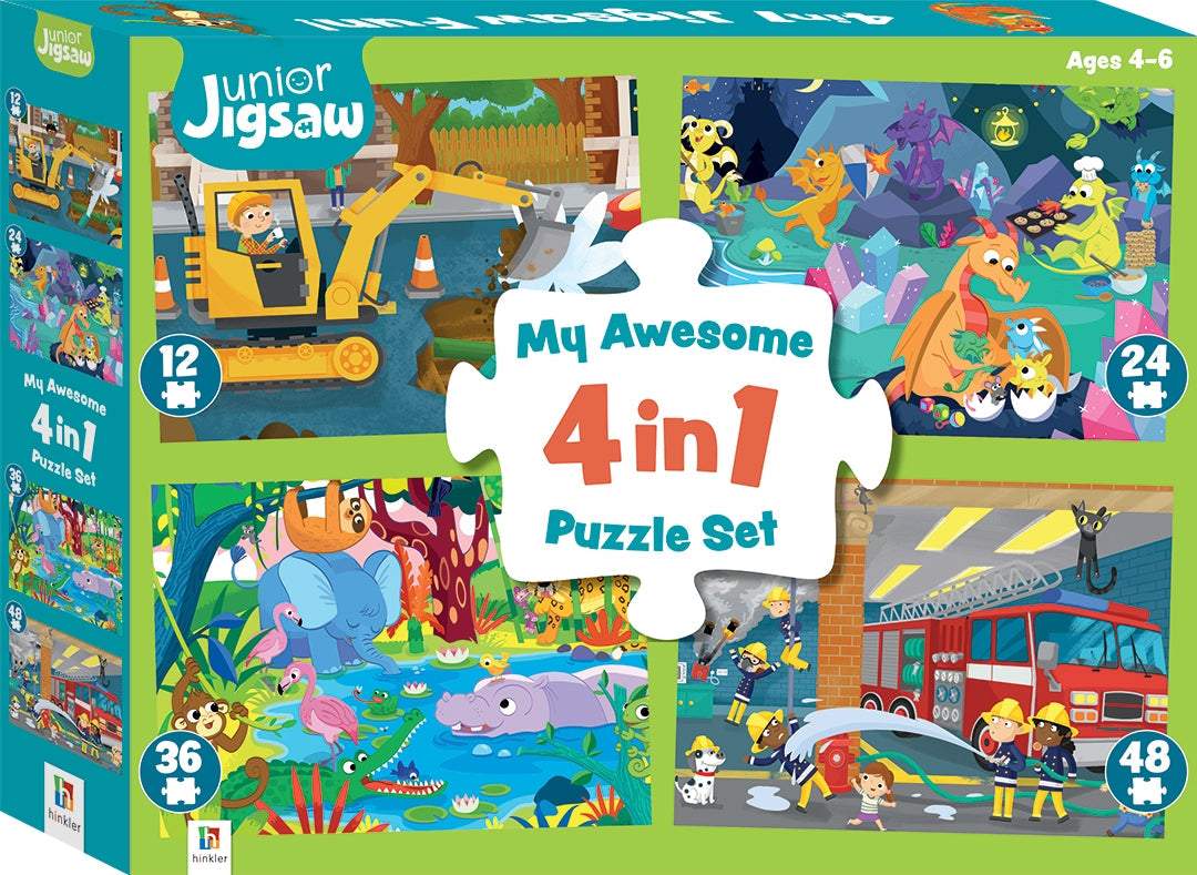 12 24 36 48 Piece - My Awesome 4 in 1 Puzzle Set