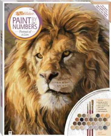 Paint By Numbers Canvas: Portrait Of A Lion