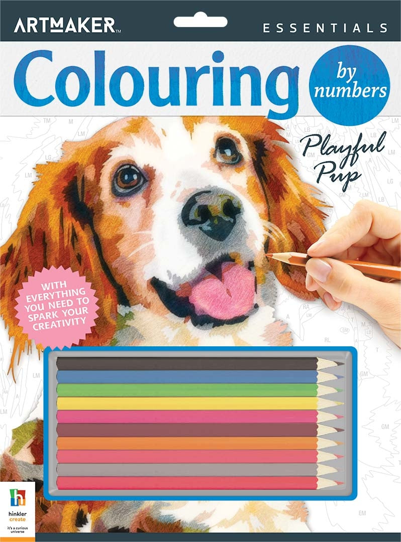 Art Maker Essentials Colouring by Numbers: Playful Pup