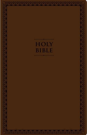 Bible NIV Value Thinline Large Print Brown Imitation Leather