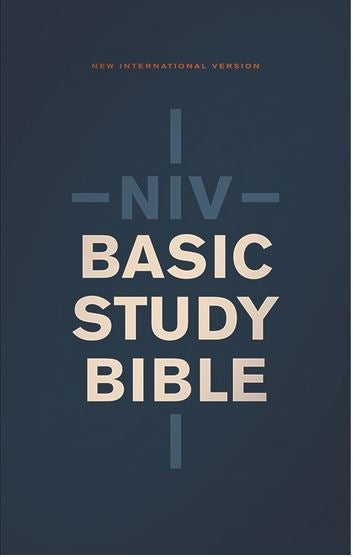 Bible NIV Basic Study Economy Blue with Red Letter