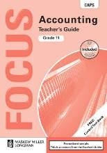 Focus Accounting Grade 11 Teachers Guide pack