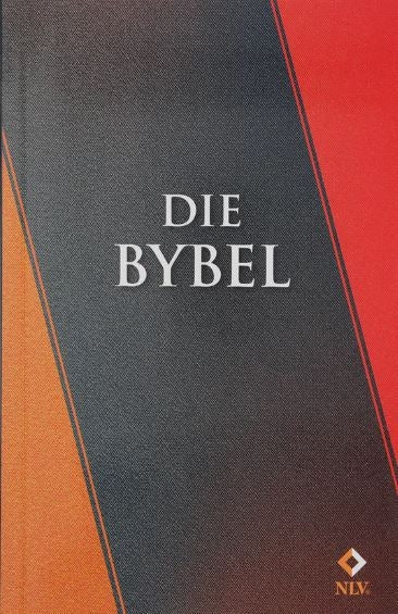 Die Bybel NLV Denim patroon en Oranje Sagteband Uitreik