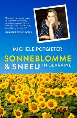 Sonneblomme en sneeu in Oekraïne