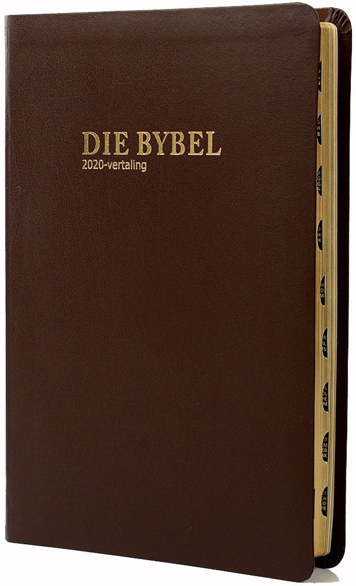 Die Bybel Hoofletter Uitgawe Medium Bruin Luukse Leer