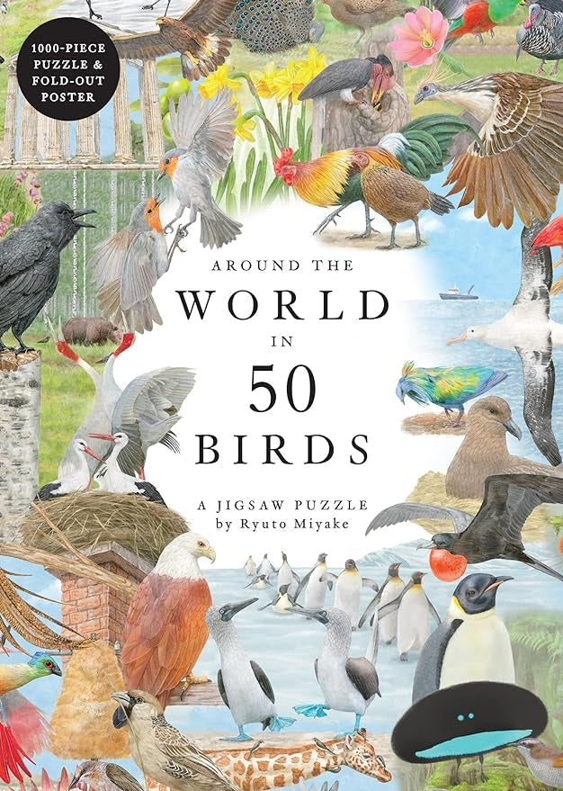 1000 Piece Around The World in 50 Birds