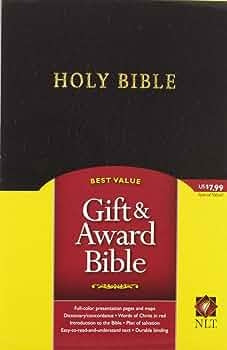 Bible NLT Gift & Award Black