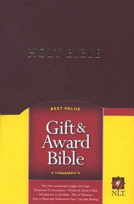 Bible NLT Gift & Award Burgundy