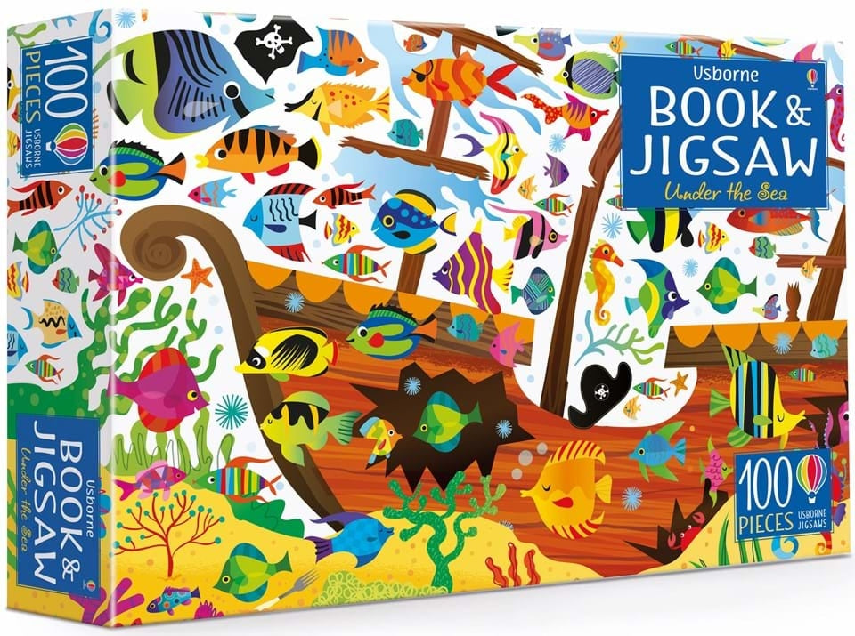 100 Piece Under the sea with Book