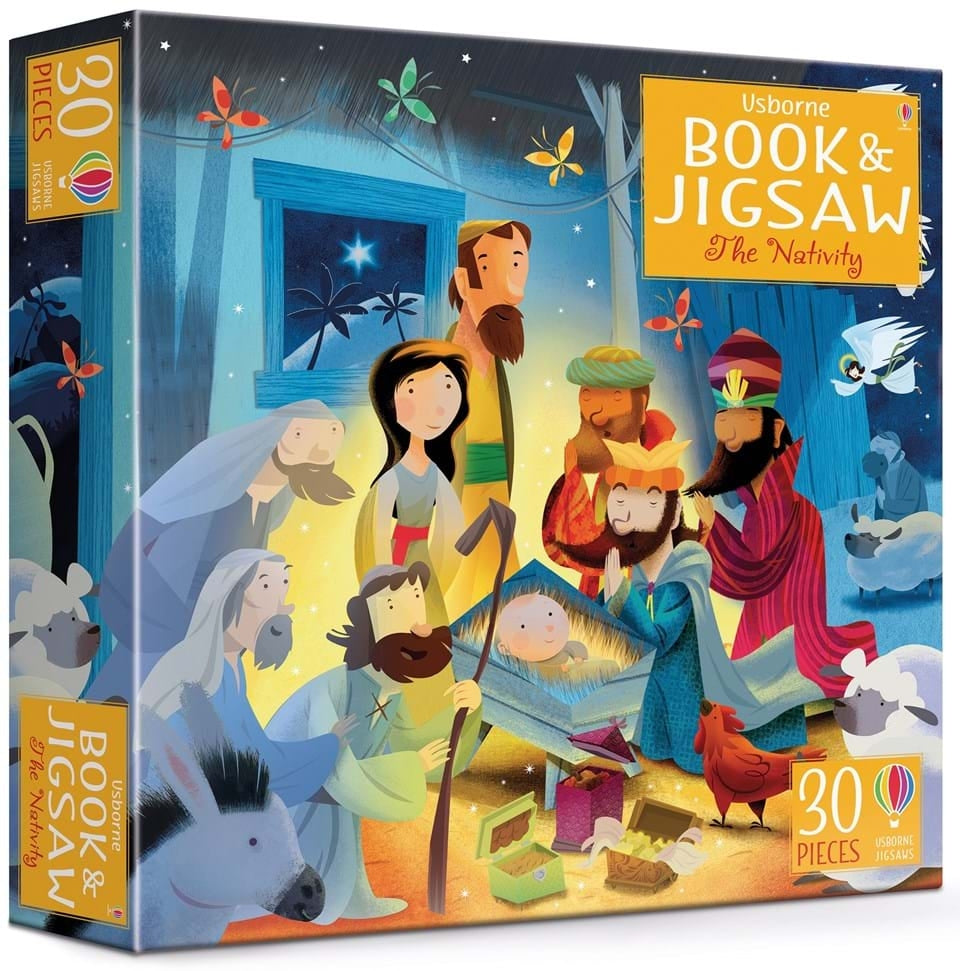 30 Piece The Nativity with book