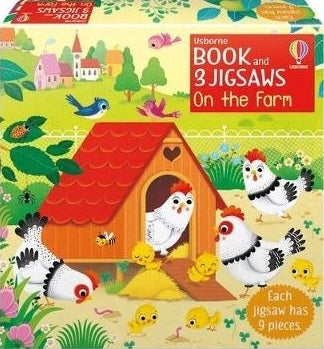 3 x 9 Piece Book Jigsaws: On the Farm