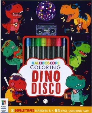 Kaleidoscope Coloring Kit : Dino Disco