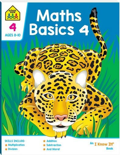 School Zone Math Basics 4 I Know It Book