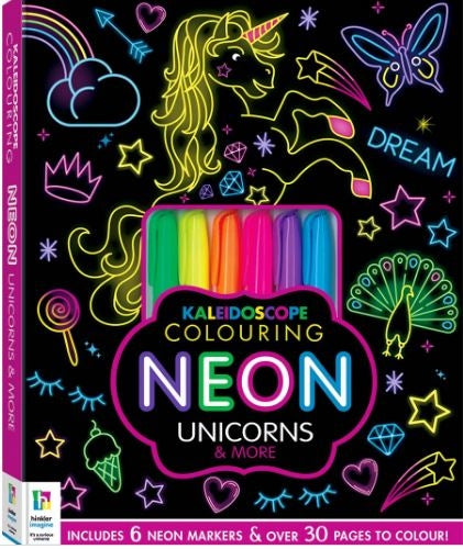 Kaleidoscope Colouring Kits: Neon Unicorns and More