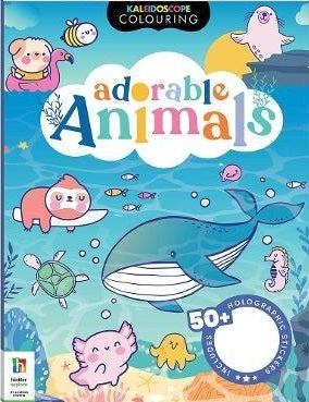 Kaleidoscope Sticker Colouring Adorable Animals