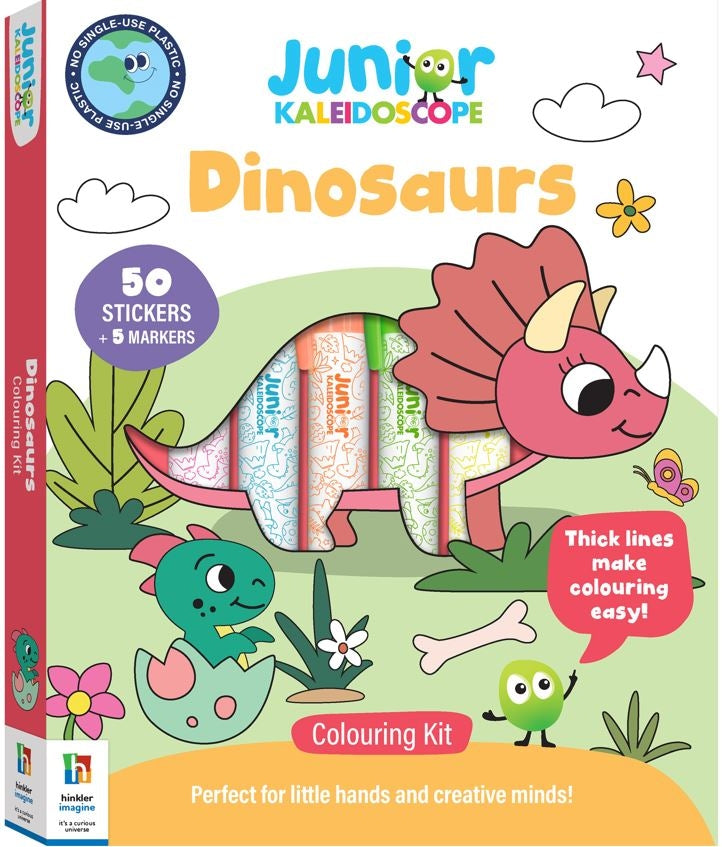 Kaleidoscope Colouring Kit Dinosaurs