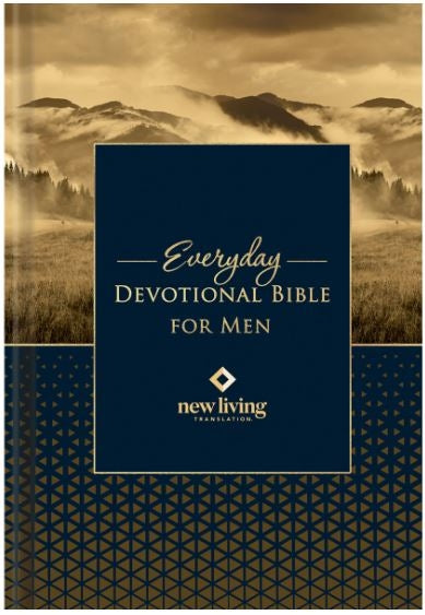 Bible NLT Landscape Hardcover Everyday Devotional for Men
