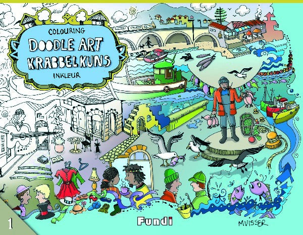 Krabbelkuns Inkleur - Doodle Art Colouring 1