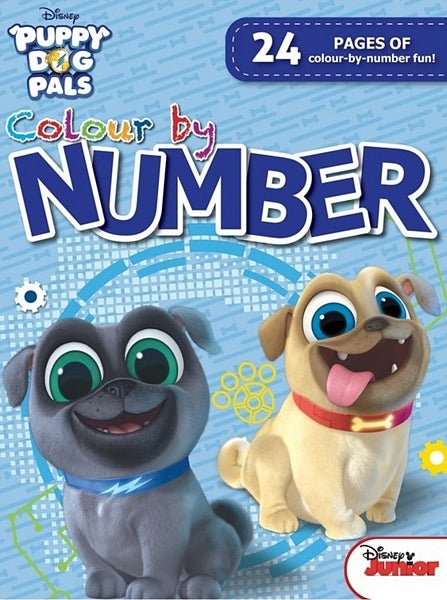 Disney Puppy Dog Pals - Colour By Numbers