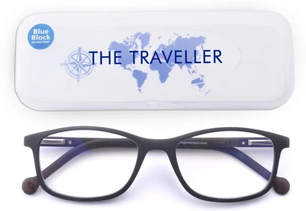 Reader +1.00 - The Traveller BLUE BLOCK model Jet Black