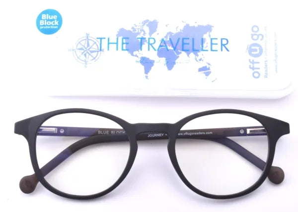 Reader +3.00 - The Traveller BLUE BLOCK model Journey Black